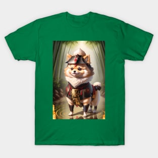 A cute samurai pomeranian T-Shirt